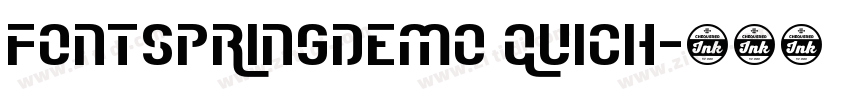 FONTSPRINGDEMO Quich字体转换